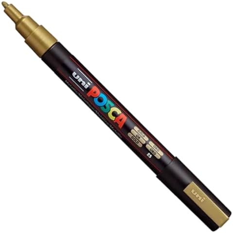 Marker Fine Cone Tip 0.9-1.3mm Gold POSCA Uni