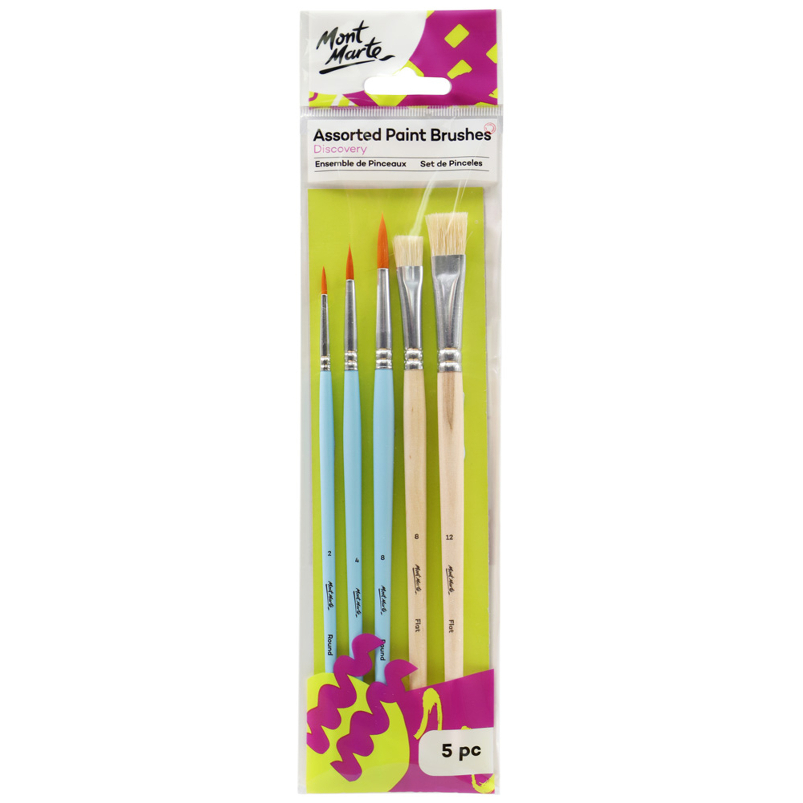 Brush Set Of 5pcs Mont Marte