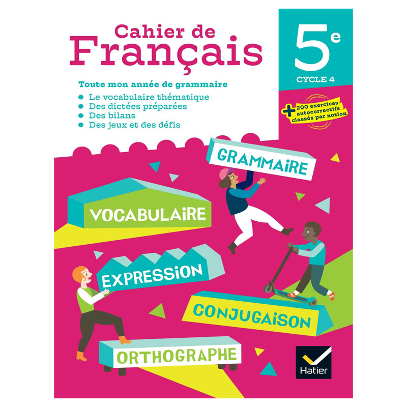Cahier de Francais 5eme ed . 2023/ Hatier