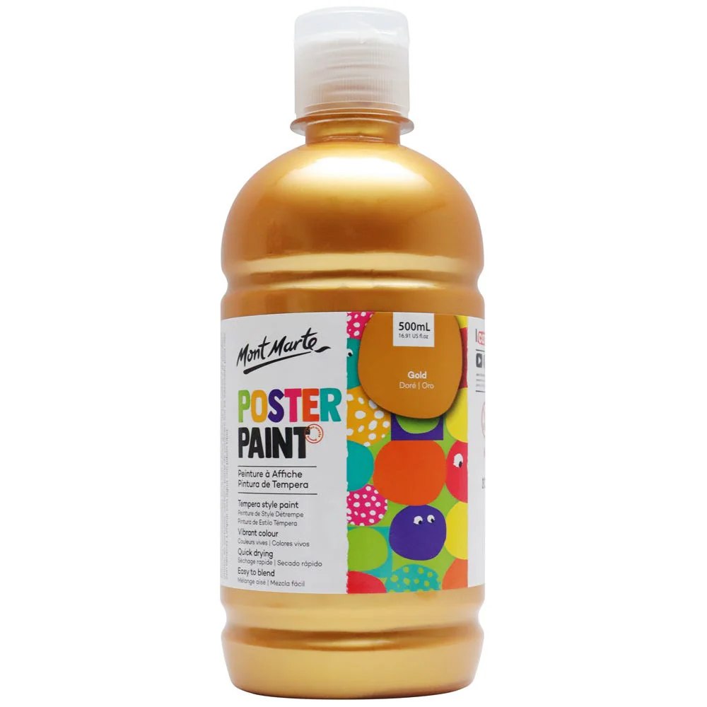 Poster Paint 500ml Gold Mont Marte
