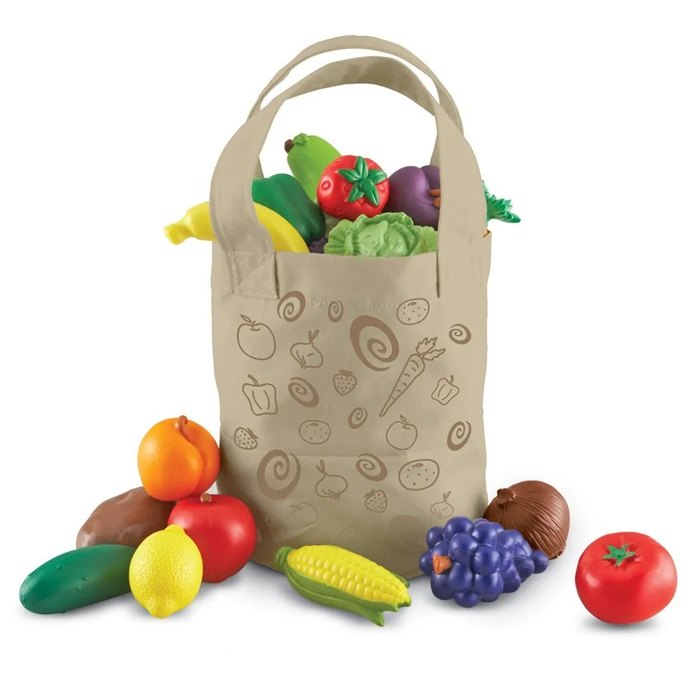 New Sprouts Fruit & Veg Tote LEARNING RESOURCES LER9722