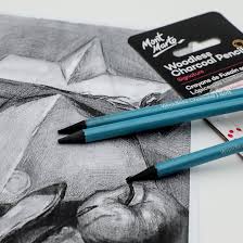 Woodless Charcoal Pencils Set Of 3pcs Mont Marte