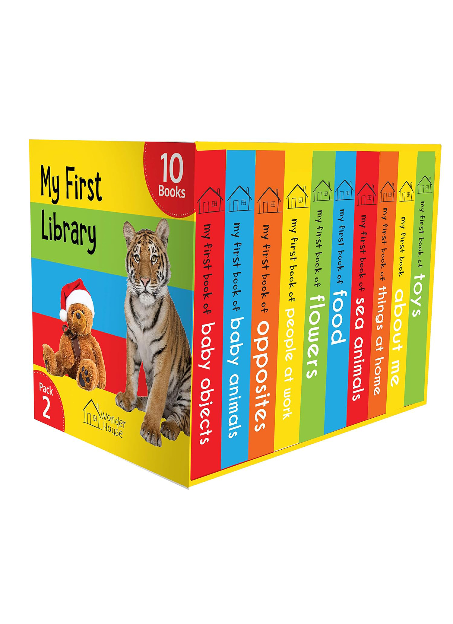 My First Library Pack 2: Boxset of 10 Board books for Kids
