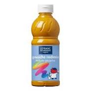 LB EDUCATION GOUACHE REDIMIX 500ML BTL YELLOW OCHRE