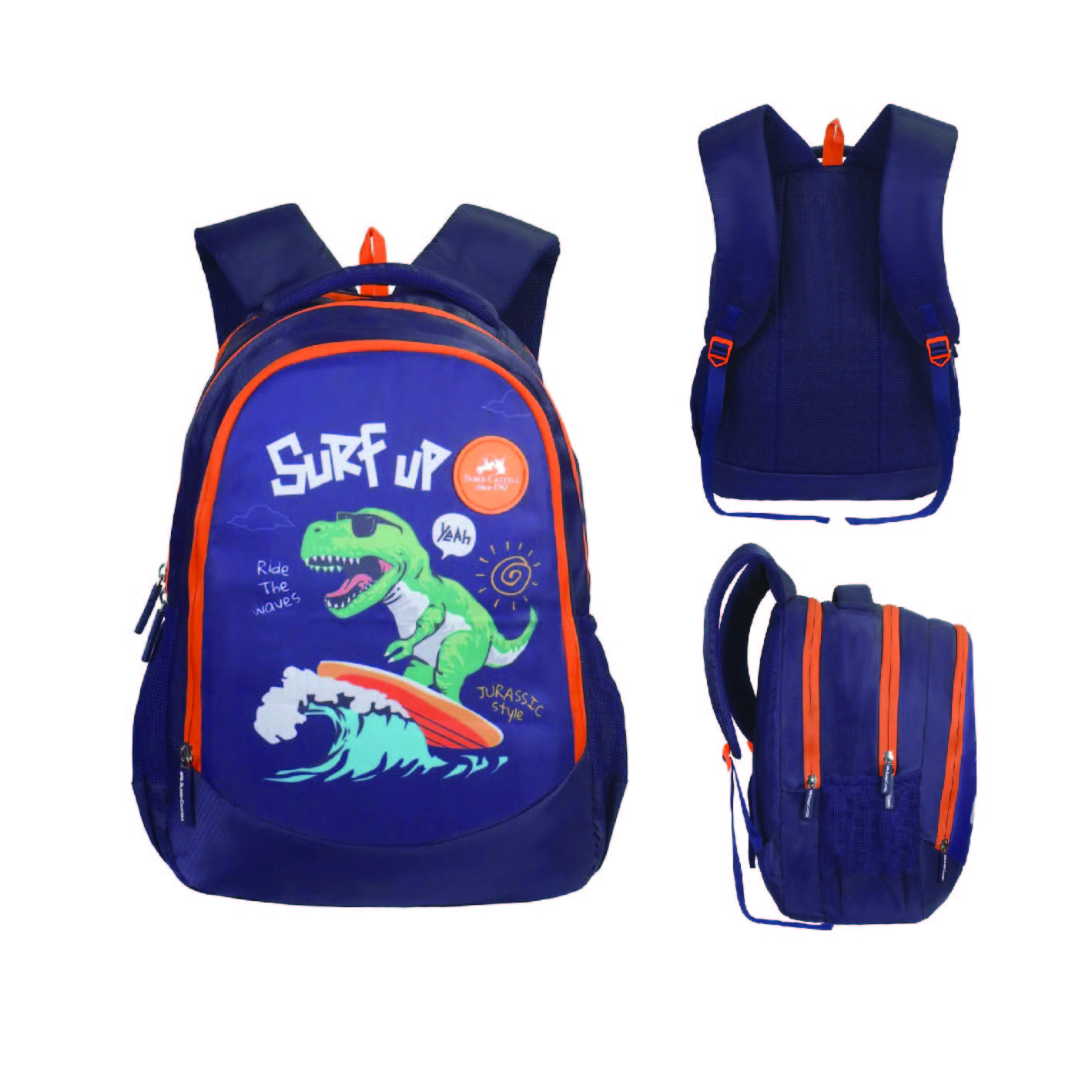 School Bag Dinosurf 12yrs Dark Blue Faber Castell 574673