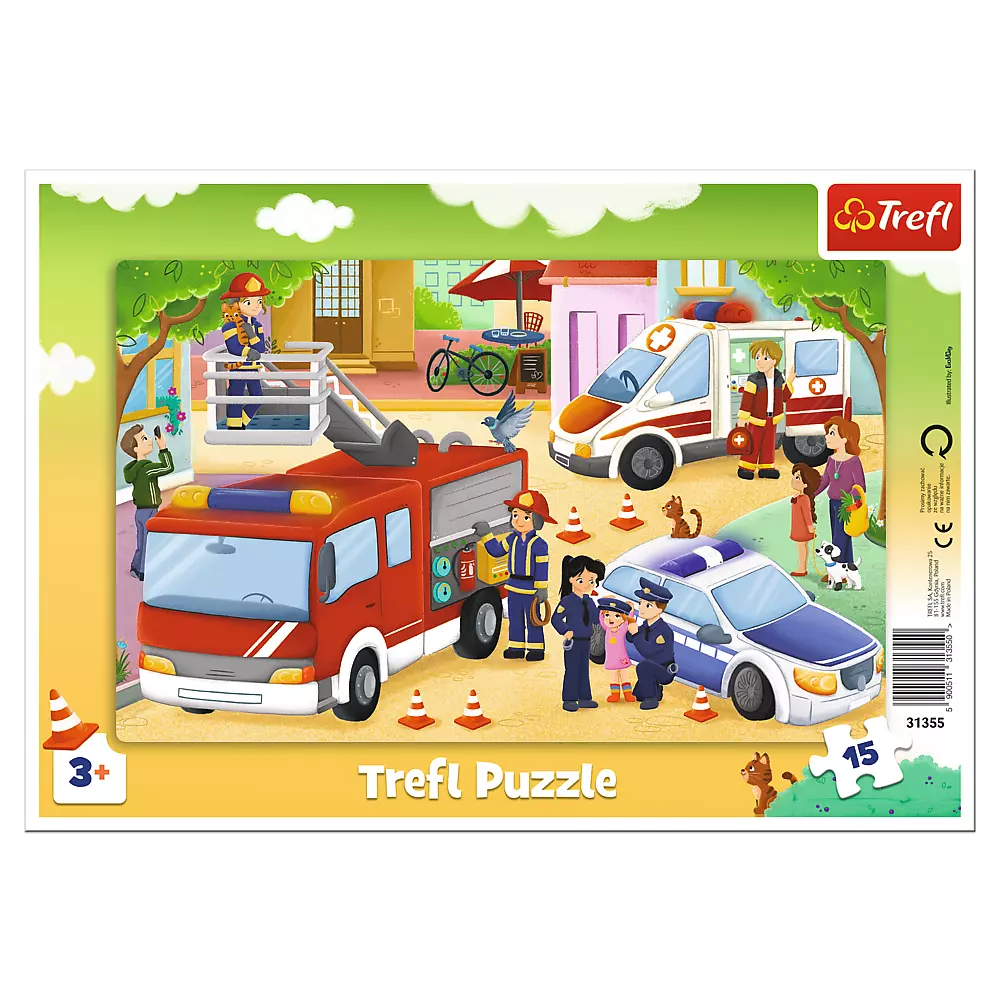 Puzzles  15 Frame  Intervention vehicles 31355