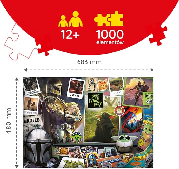 Puzzles -  1000  - Grogu Collection   Lucasfilm Star Wars The Mandalorian