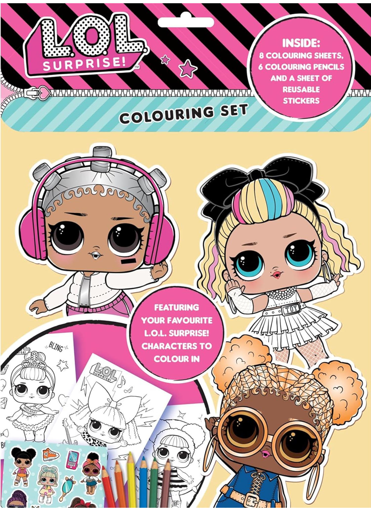 LOL SURPRISE COLOURING SET