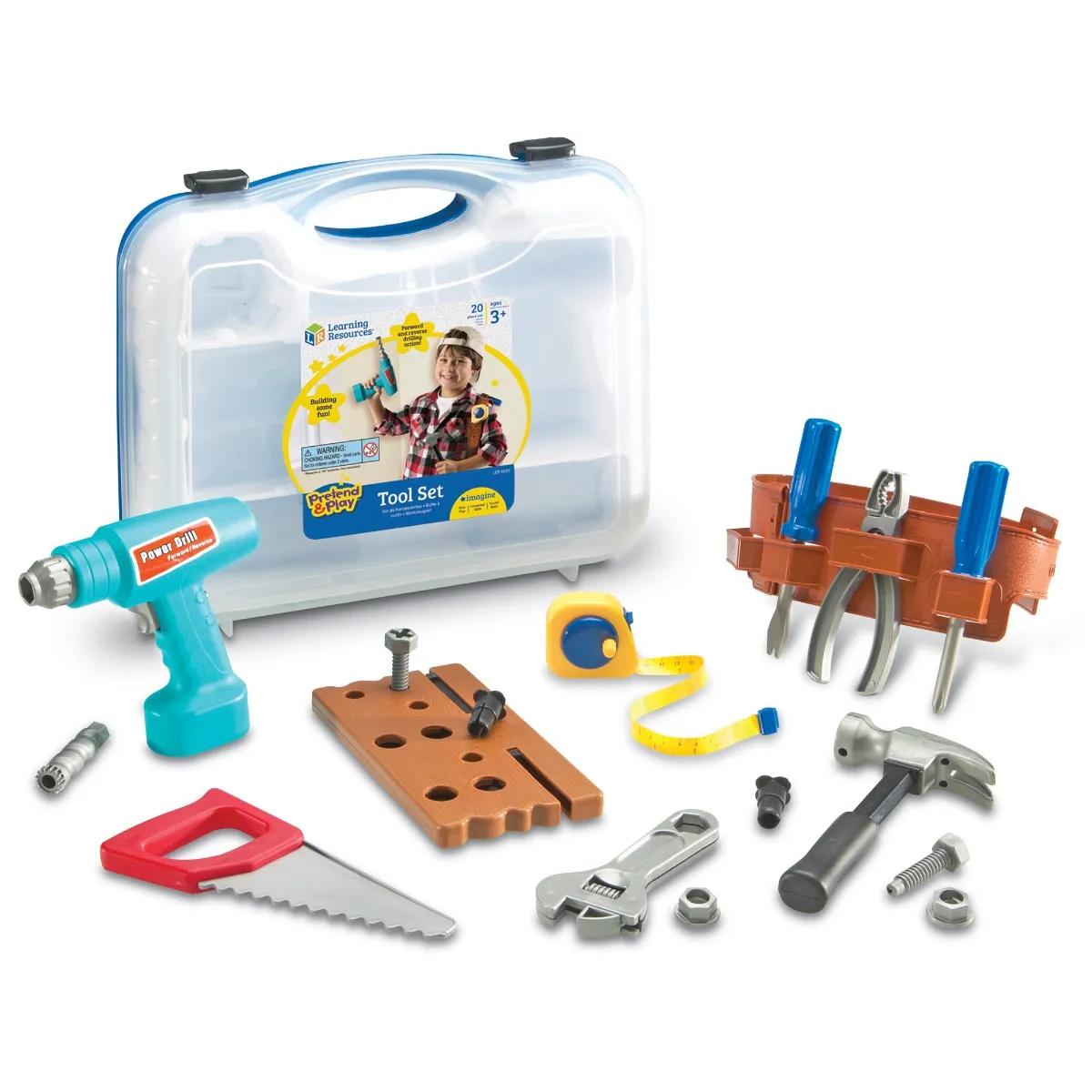 Pretend & Play Work Belt Tool Set LEARNING RESOURCES LER9130