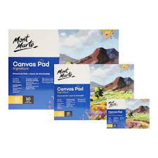 A5 Canvas Pad Of 10 Sheets Mont Marte