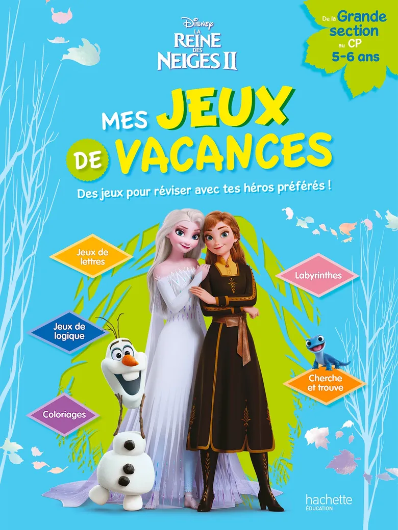 La Reine Des Neiges 2 - Mes Jeux De Vacances 2025 - GS-CP