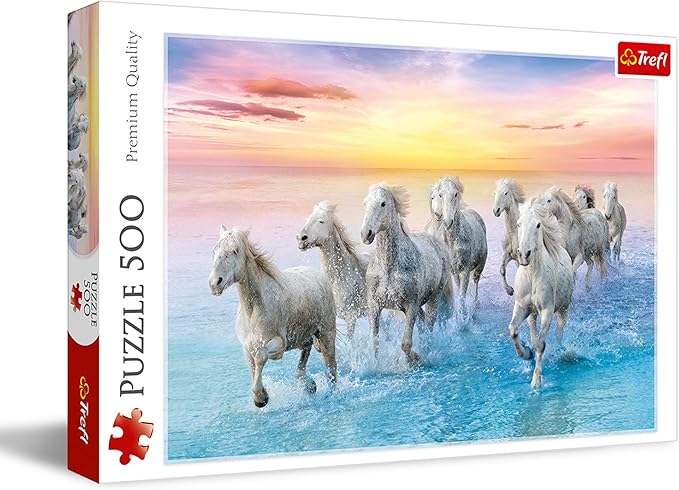 Puzzles -  500  - Galloping white horses   500 px