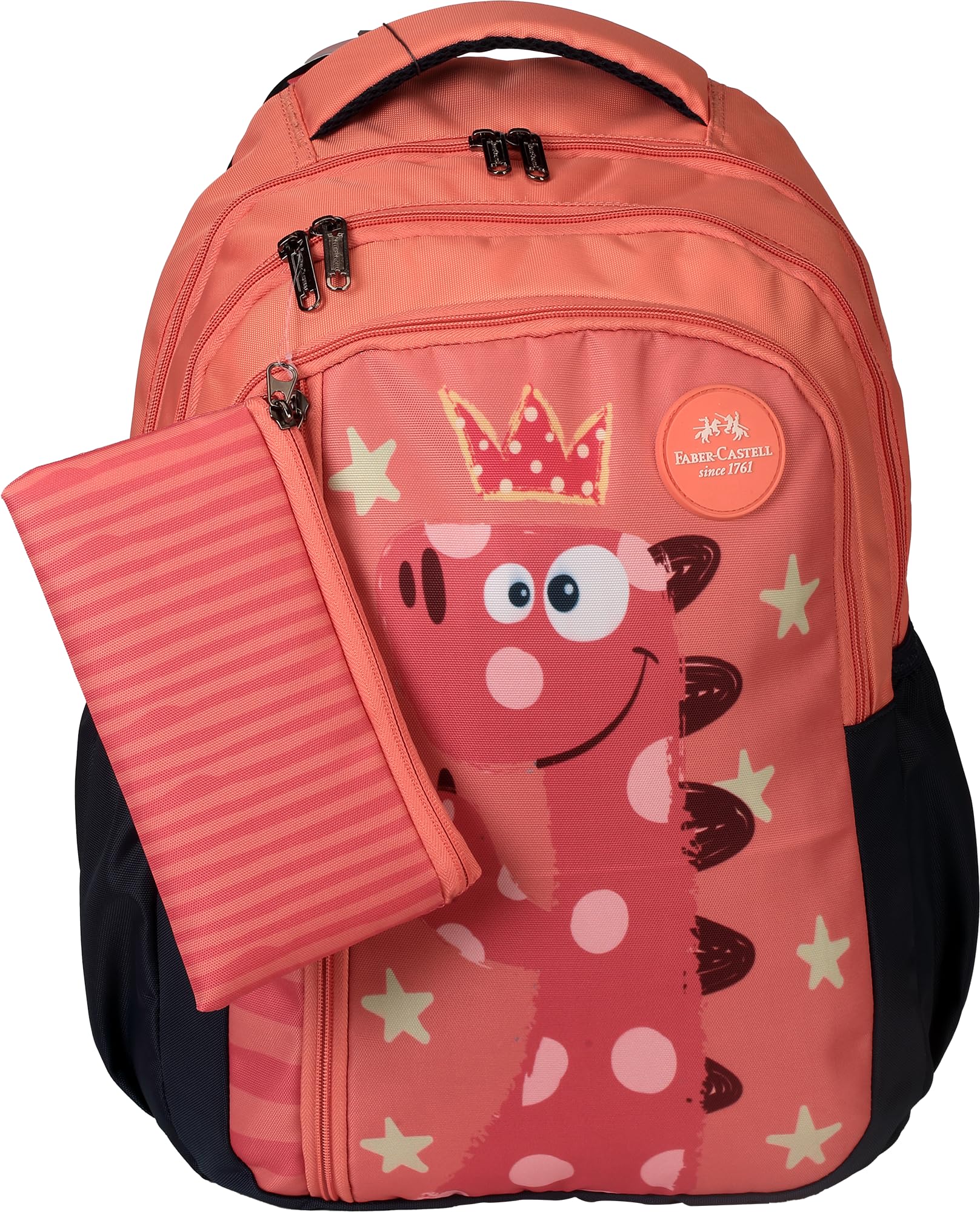 School Bag Dino 6yrs Peach Faber Castell 574505
