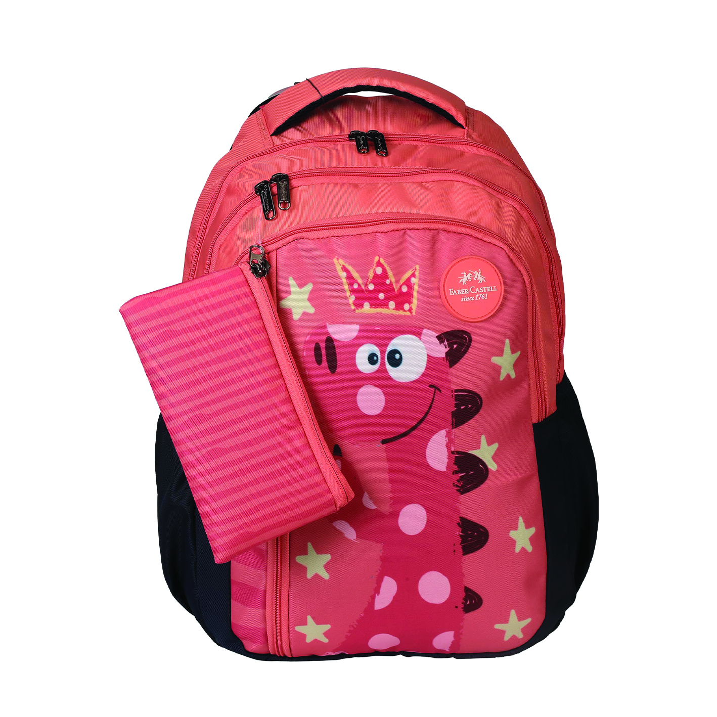 School Bag Dino 6yrs Peach Faber Castell 574505
