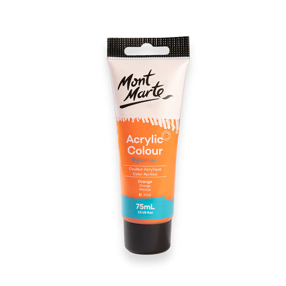 Acrylic Paint 75ml Colour Orange Mont Marte