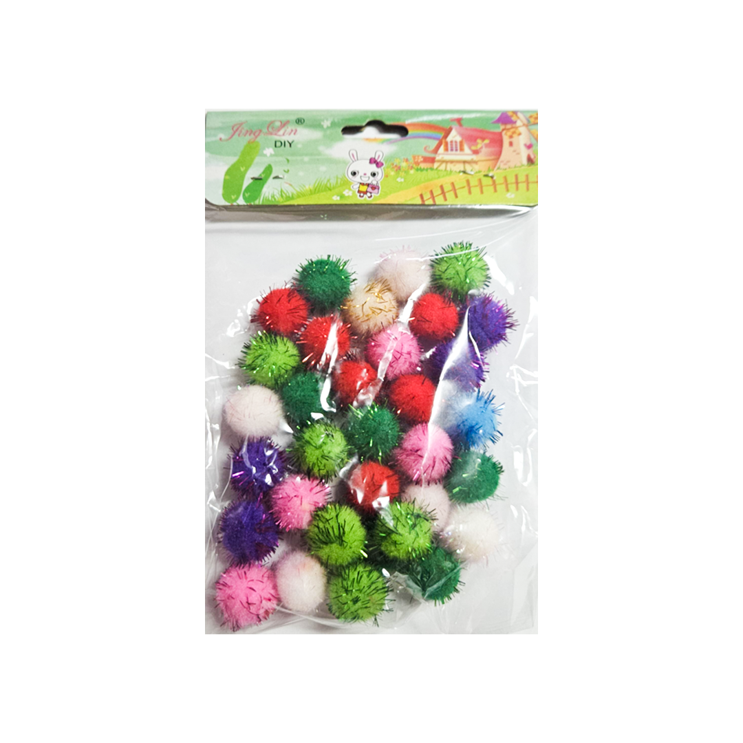 Pom Pom Balls Glitter