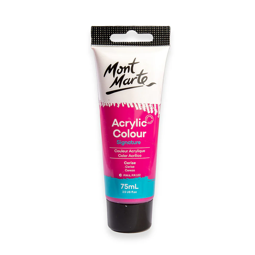 Acrylic Paint 75ml Colour Cerise Mont Marte