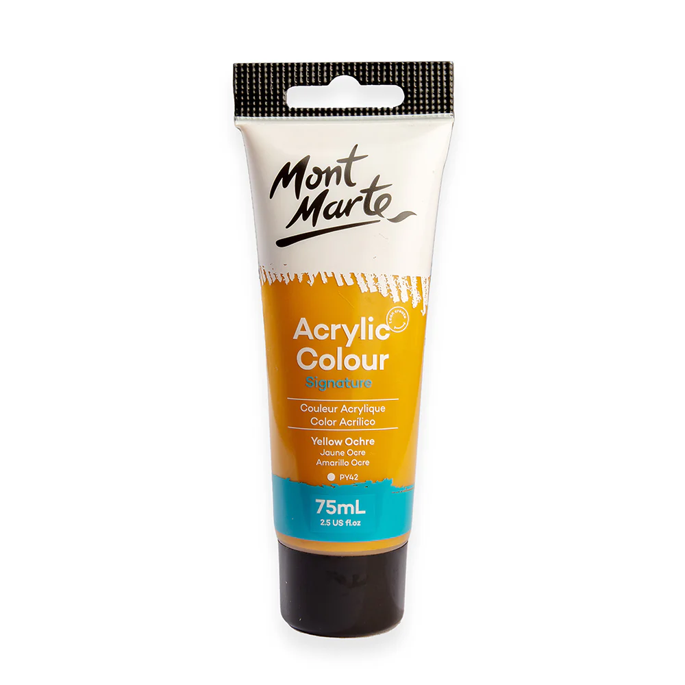 Acrylic Paint 75ml Colour Yellow Ochre Mont Marte