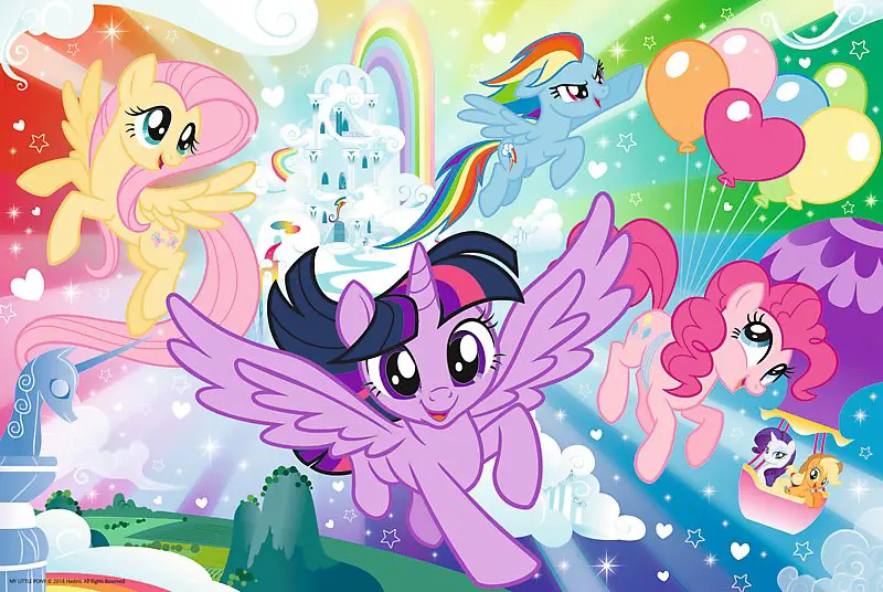 Puzzles  100  Rainbow landscape / Hasbro/ My Littel Pony 16343