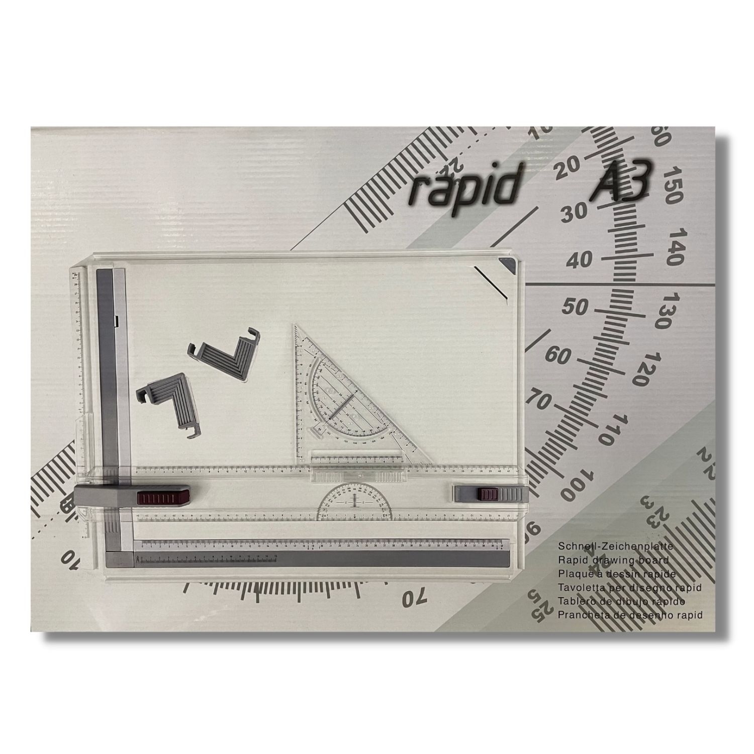 A3 Rapid Drawing Board W/Sliding Rulers CZRDBA3