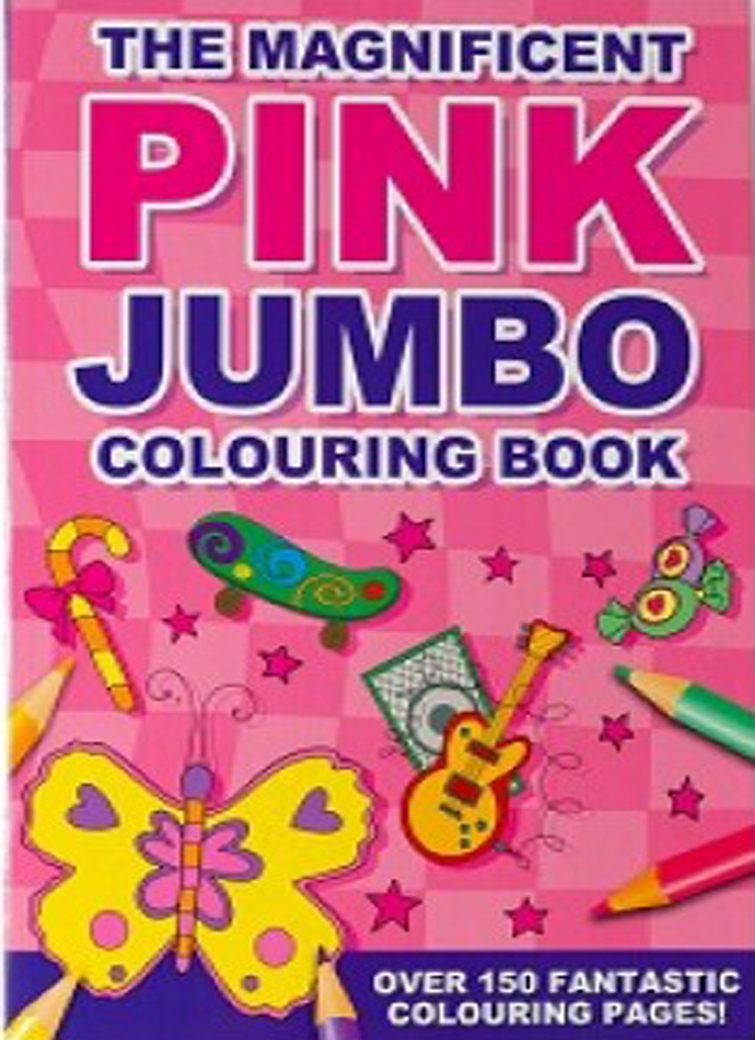 The Magnificent Pink Jumbo Colouring Book