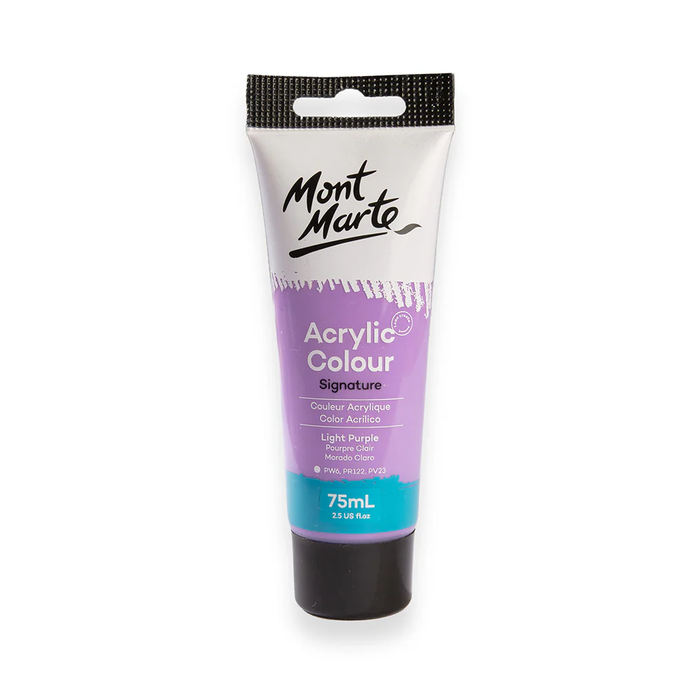 Acrylic Paint 75ml Colour Light Purple Mont Marte