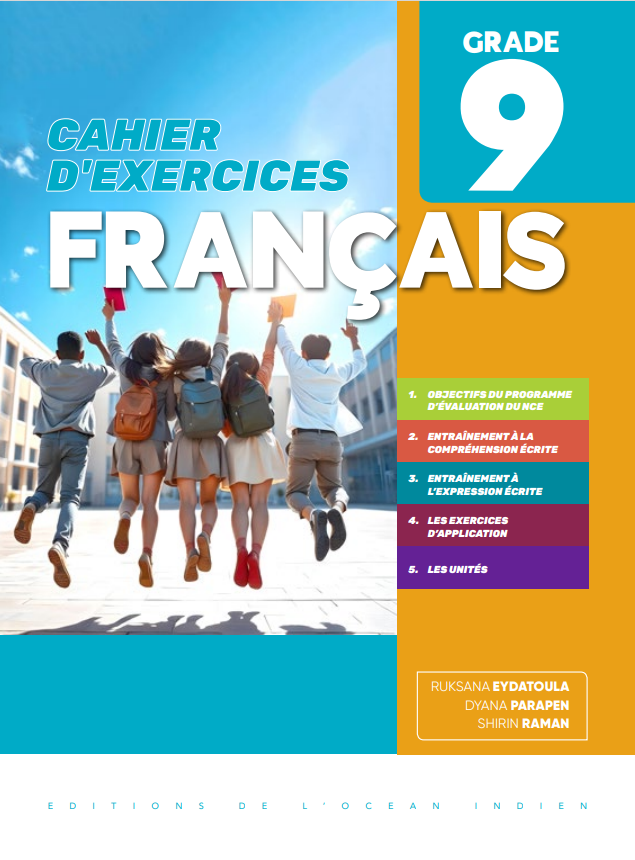 Cahier d'Exercises Francais Grade 9