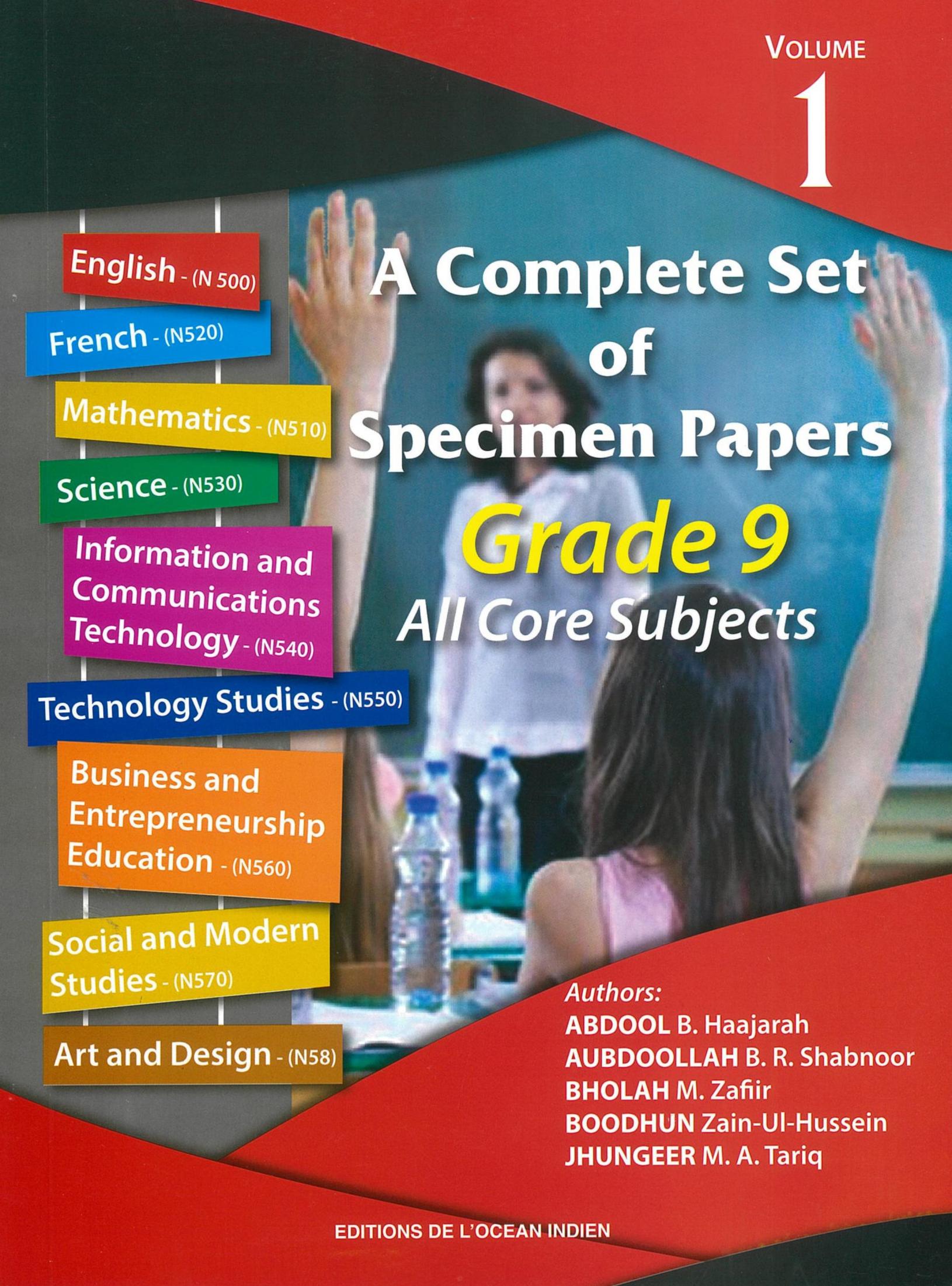 A Complete Set Grade 9 Vol 1