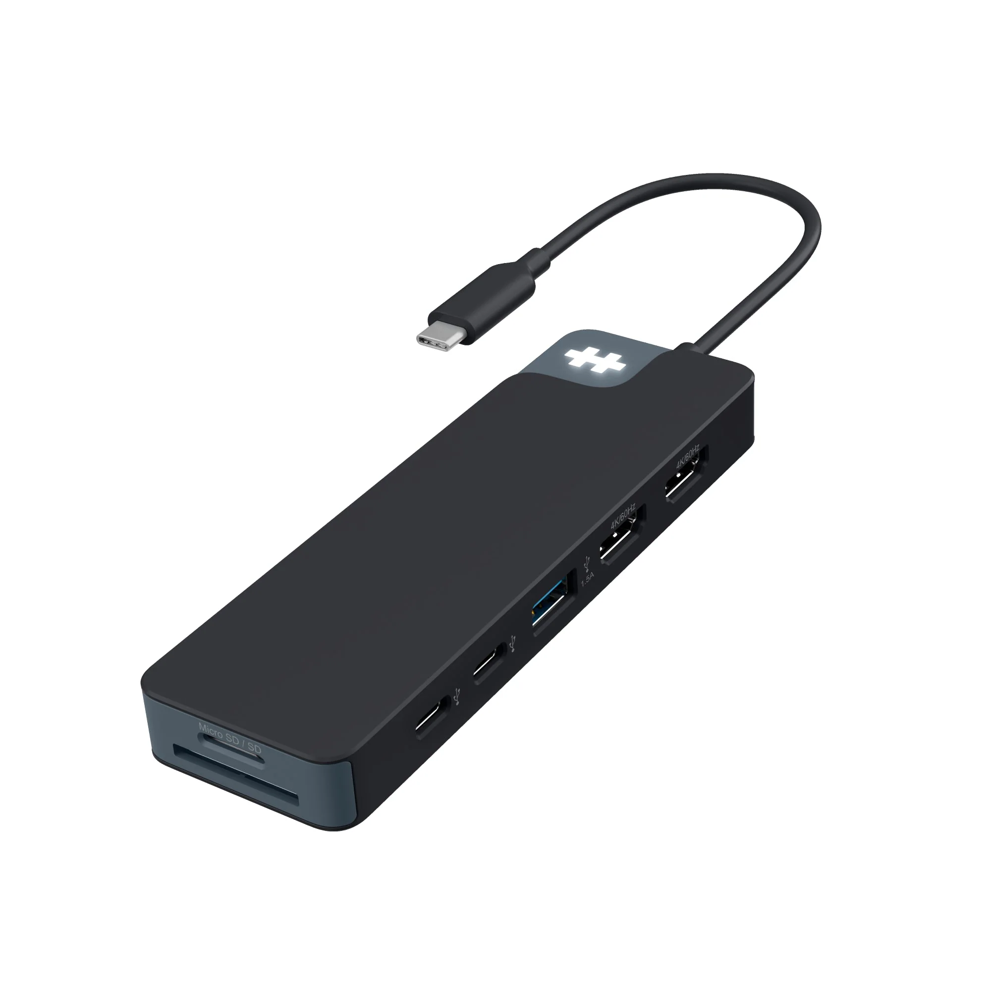 HyperDrive Flex 9 Port Dual 4K HDMI USB-C Hub (Black)
