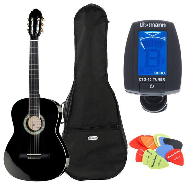 Harley Benton CG200-BK Acoustic Guitar Set