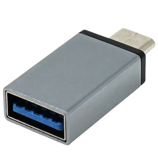 3.0-A TO USB-C M/F ADPATER (GRAY)