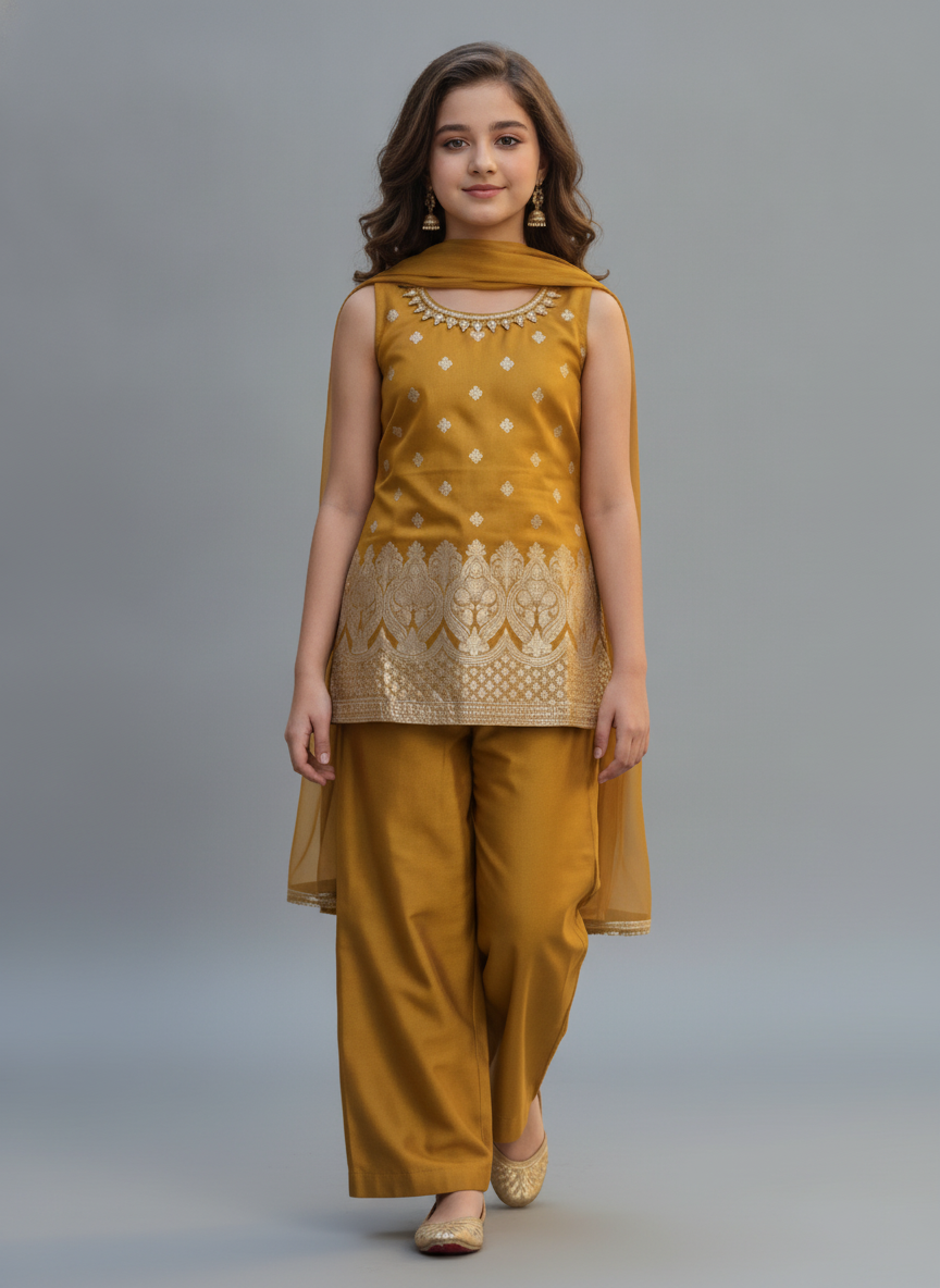 GIRLS CHURIDHAR (3PC)