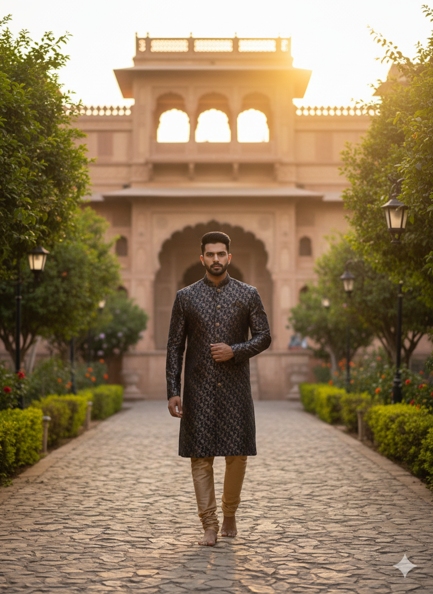 MEN ETHNIC SEMI SHERWANIS