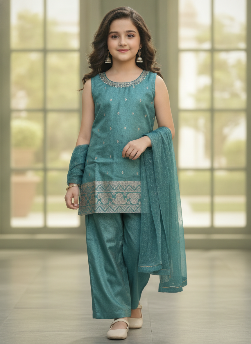 GIRLS CHURIDHAR (3PC)