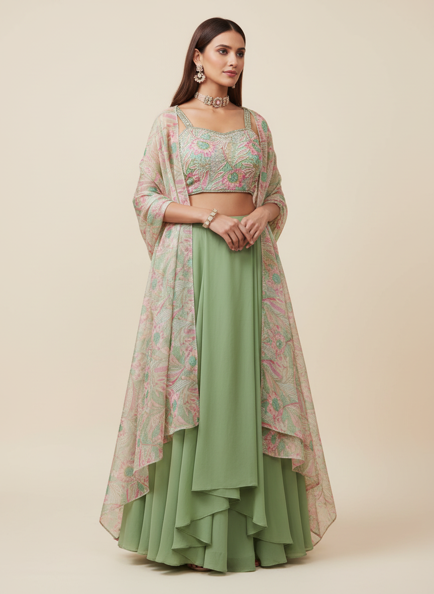 WOMEN ETHNIC CROP TOP