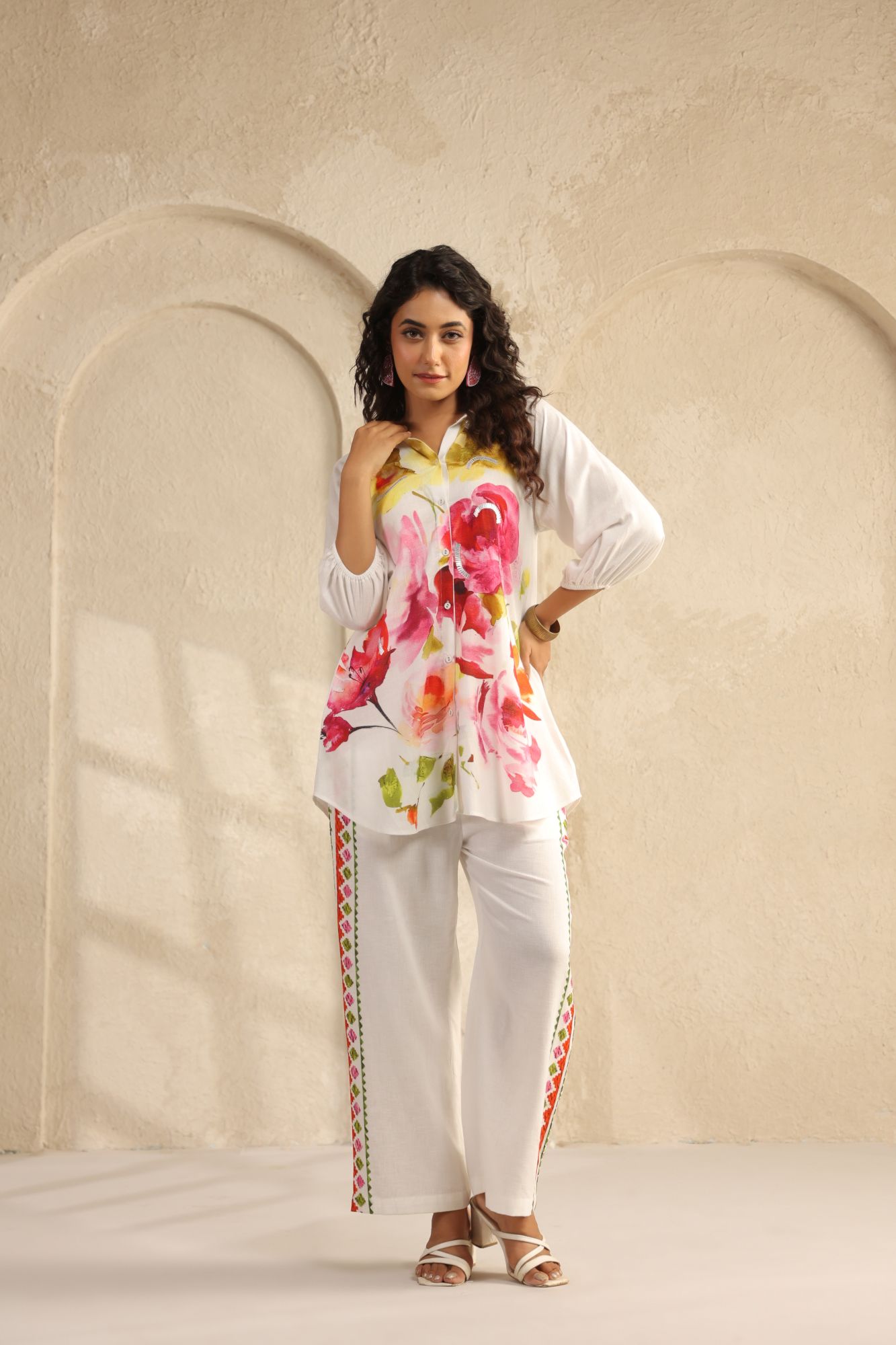 WOMEN ETHNIC CORD SET