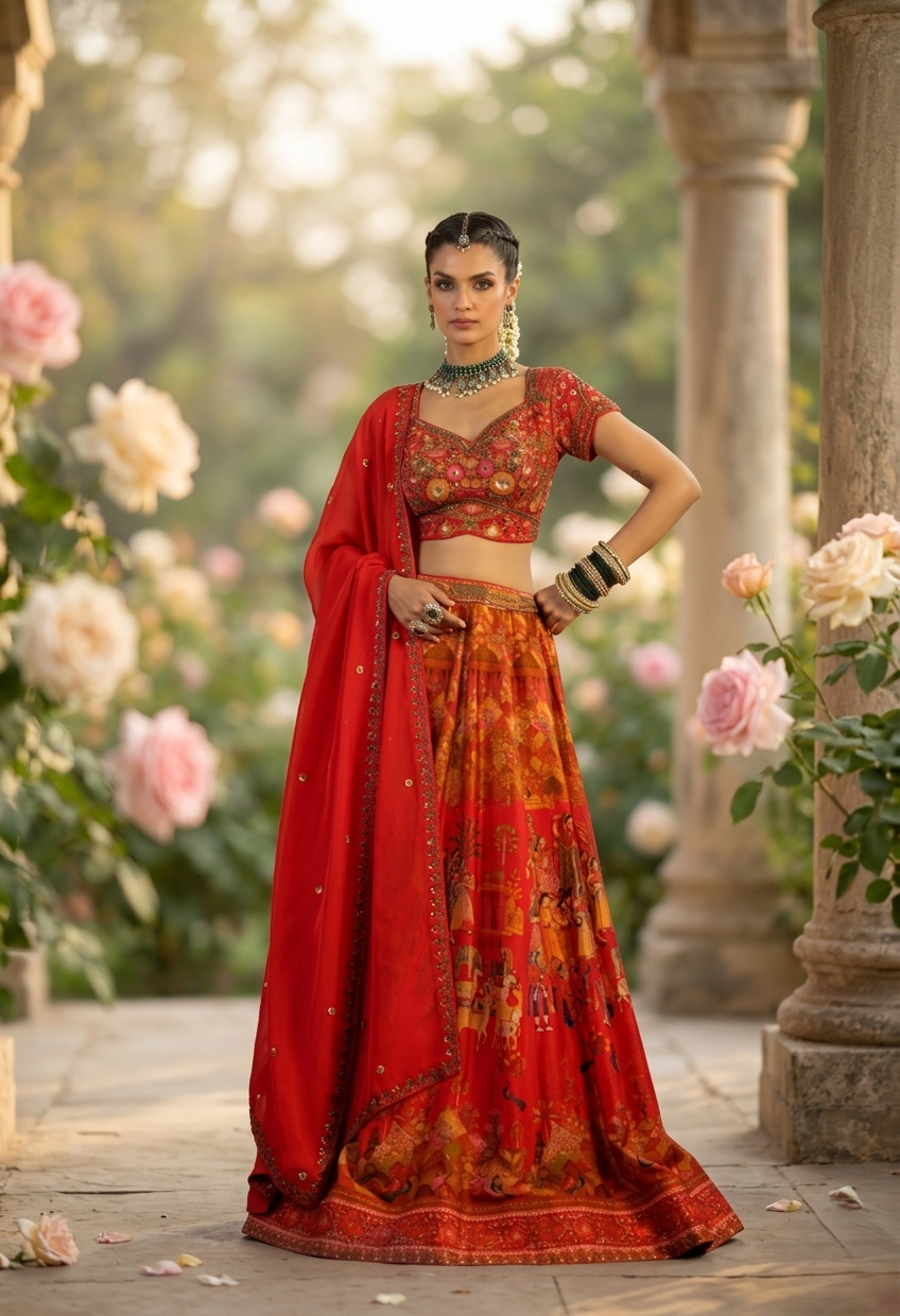 WOMEN ETHNIC CROP TOP