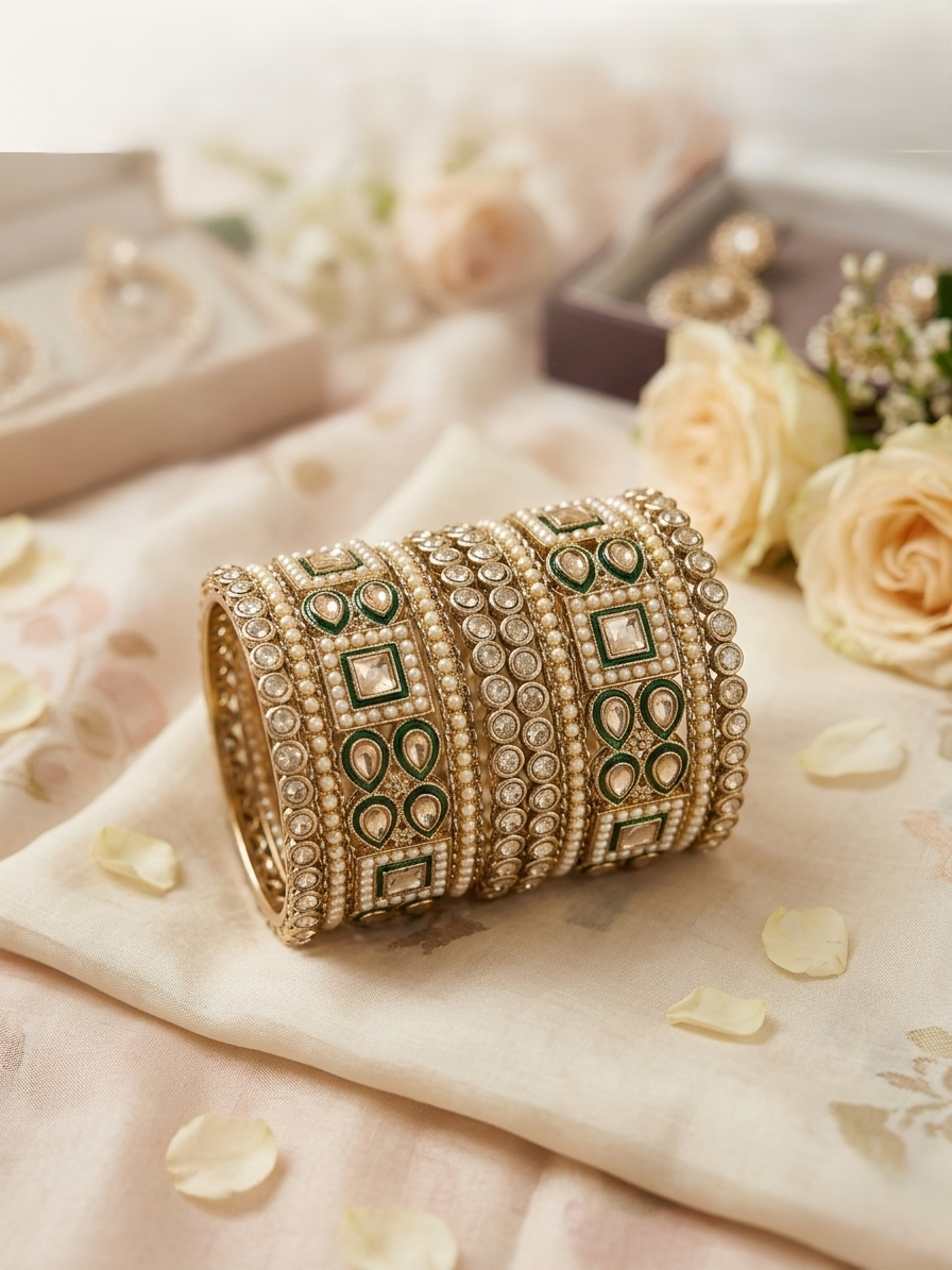 METAL CHUDA 6 PCS SET BANGLES