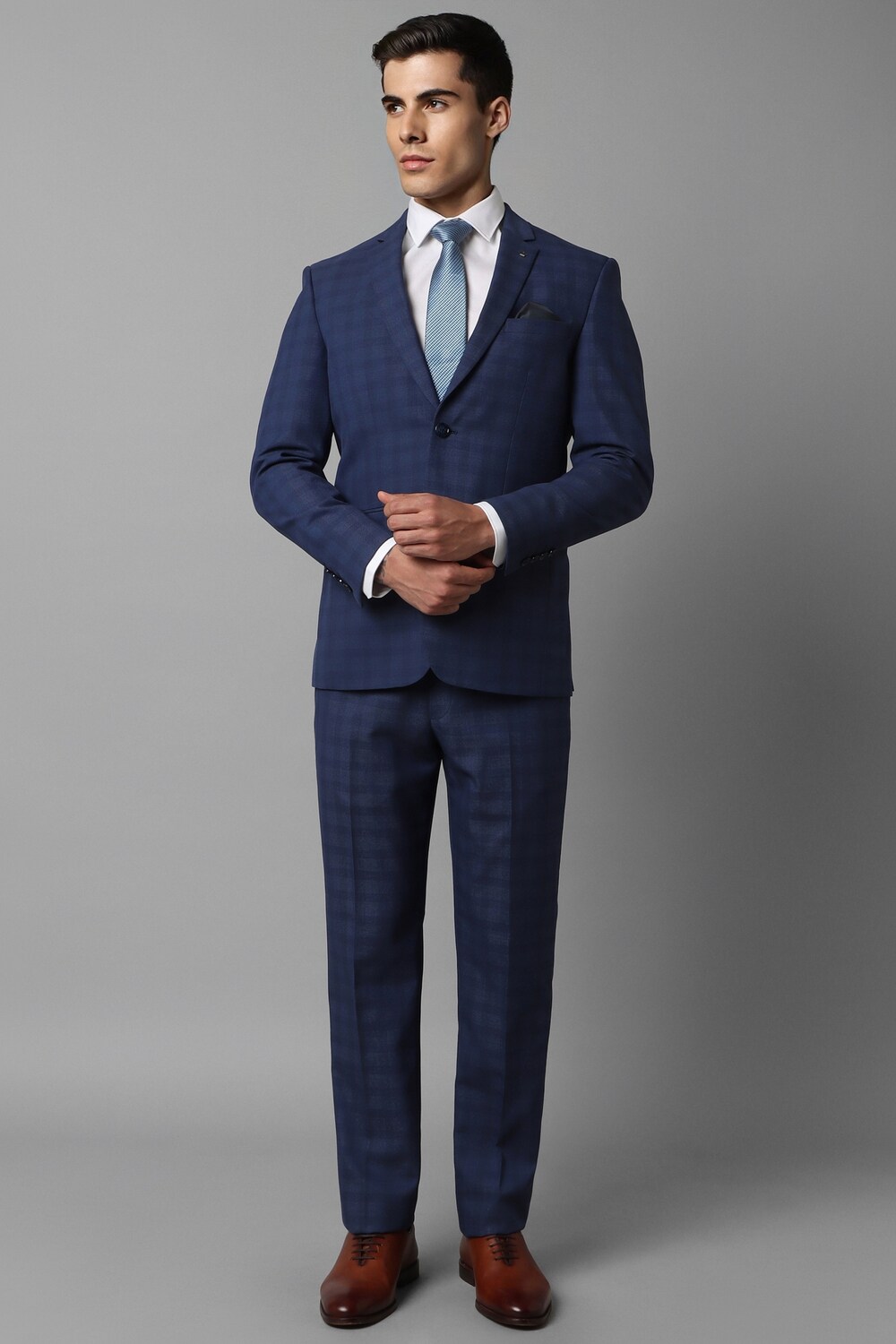 MEN SLIM SUITS CHECKS