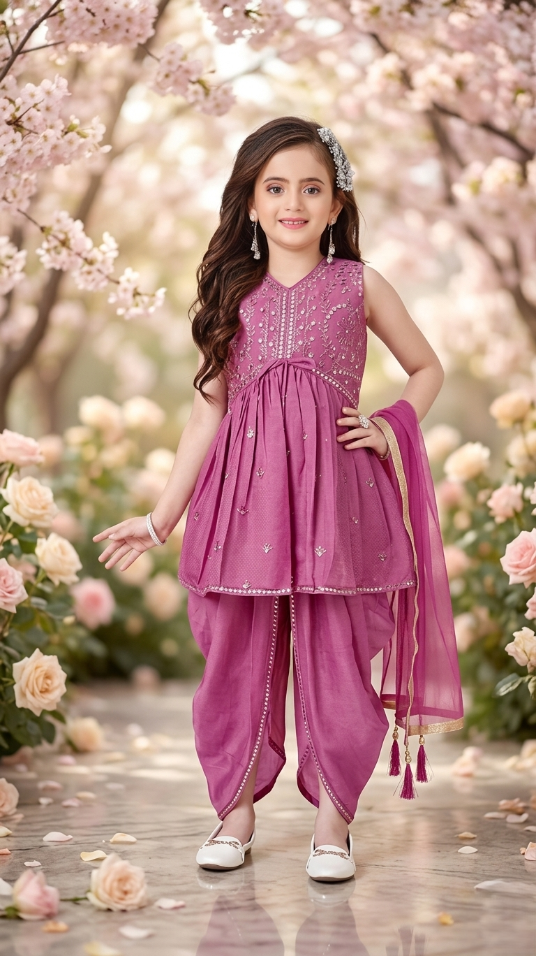 GIRLS CHURIDHAR (3PC)