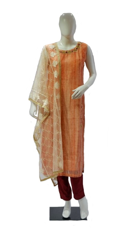 LAD CHURIDAR-SYNTHETIC-LP PANT LS-AVLI2/20-57P