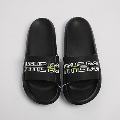 Men's Lettered Stripe Slides