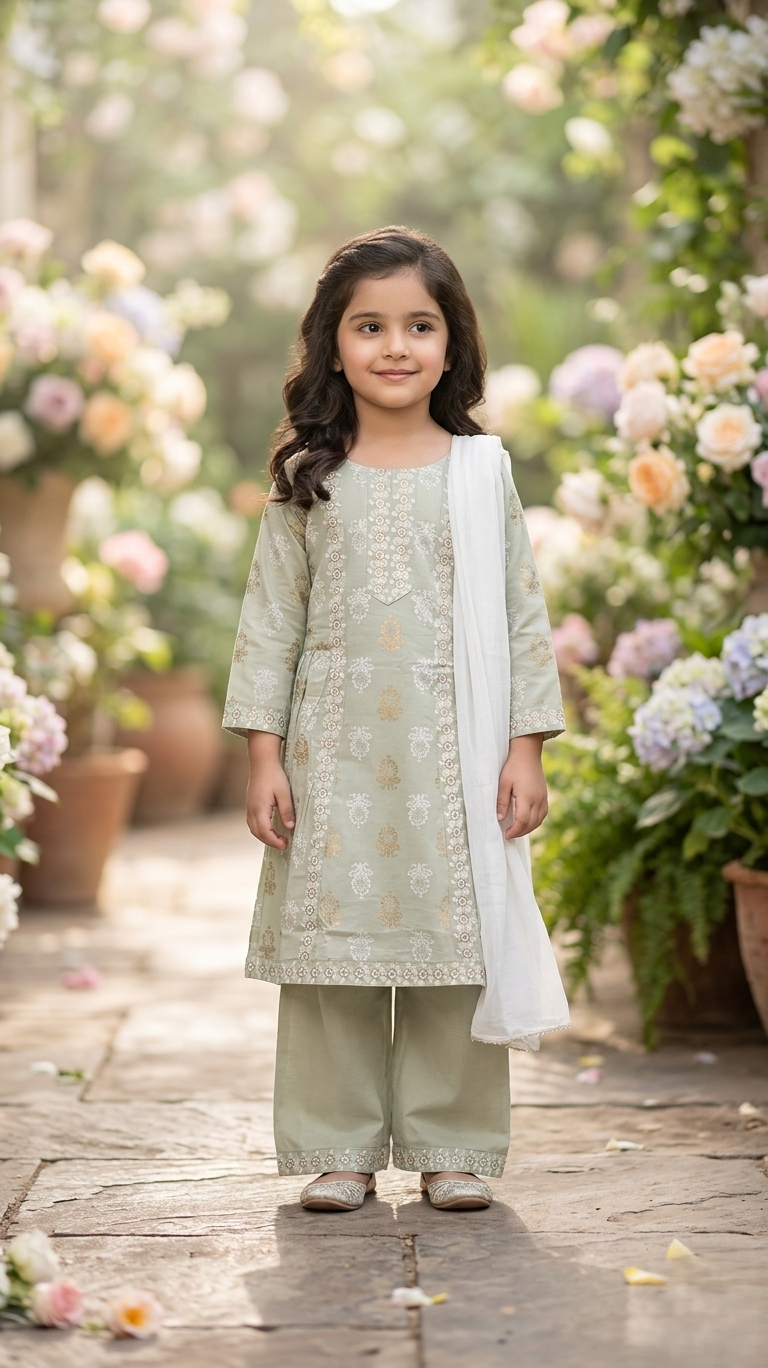 GIRLS CHURIDHAR (3PC)