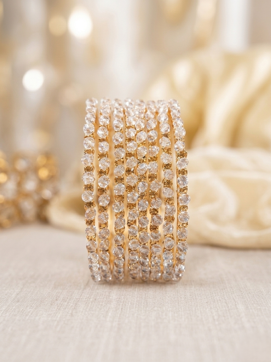 METAL BANGLES 8 PCS SET