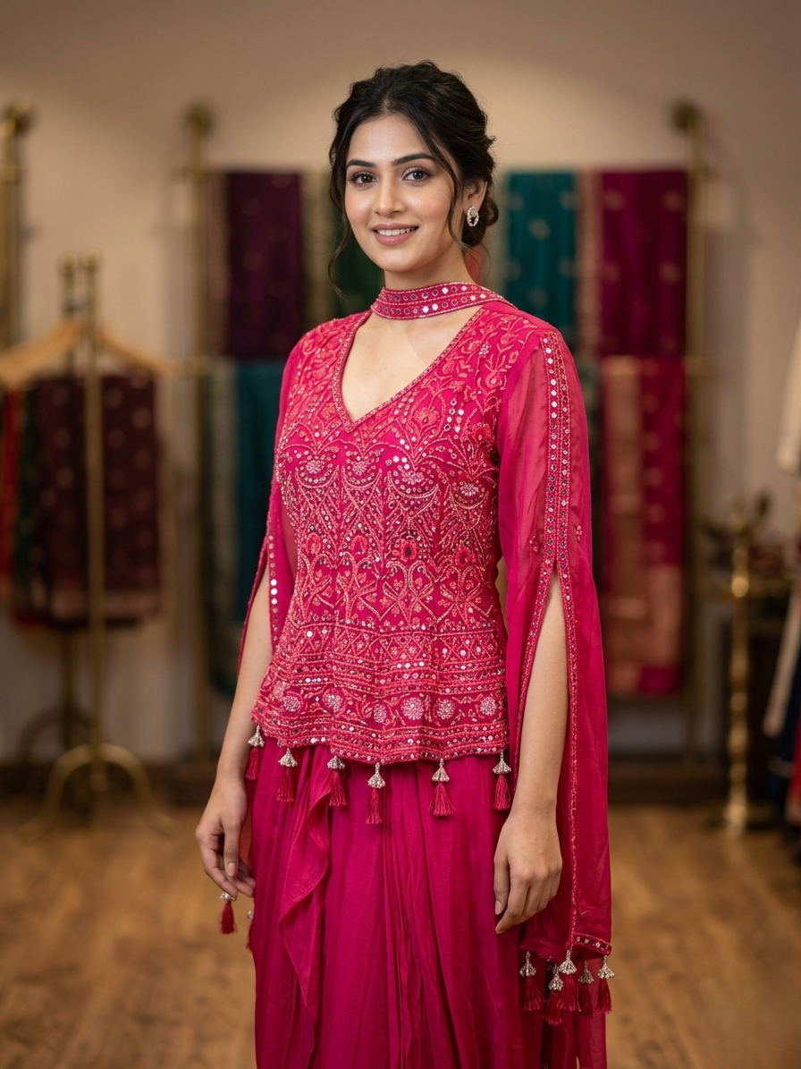 WOMEN ETHNIC SHORT TOP