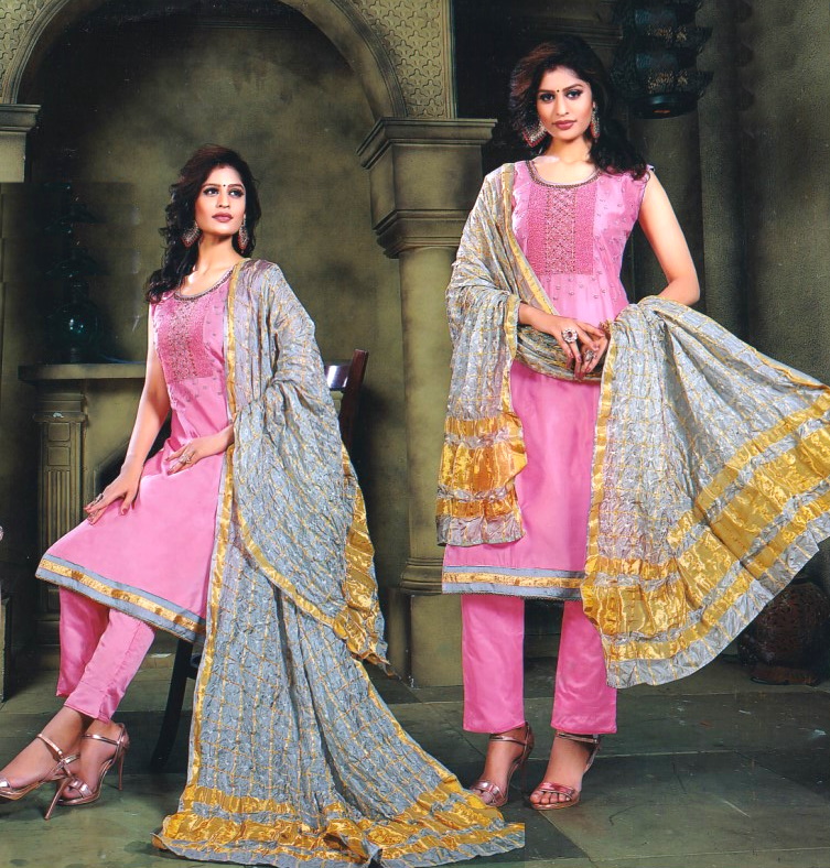 LAD CHURIDAR-SYN-ST/CUT-LP PANT SS-SHIV3/21-179