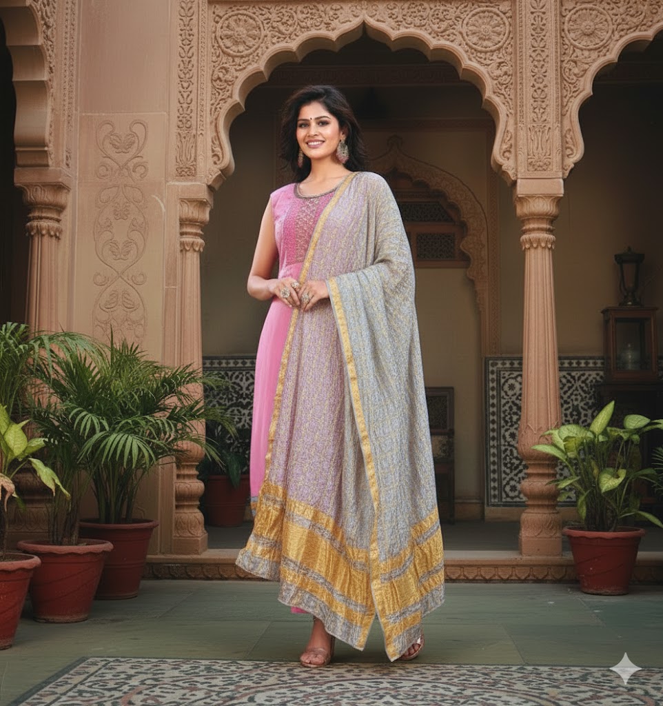 LAD CHURIDAR-SYN-ST/CUT-LP PANT SS-SHIV3/21-179