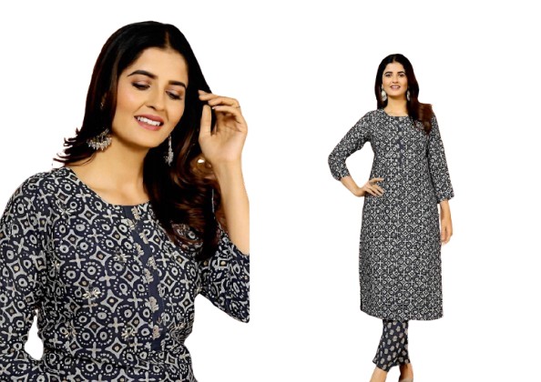 LADIES KURTI PRINTED LONG L/S