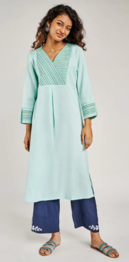 LAD KURTI-COTTON-LONG-21GB075KURL