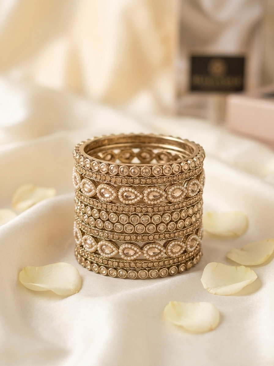 METAL CHUDA 6 PCS SET BANGLES